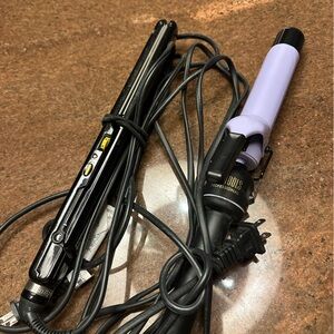Babyliss Pro flat iron and Hot Tools curling iron
